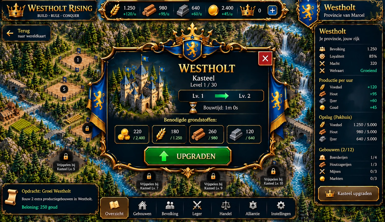 Kasteel en wereld van Westholt Rising